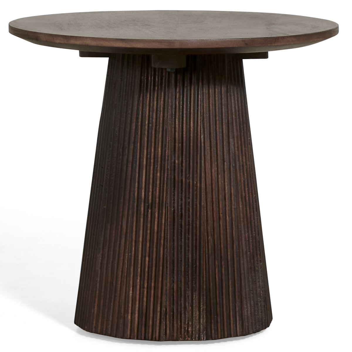 Bijzettafel Ø50 mokka donkerbruin