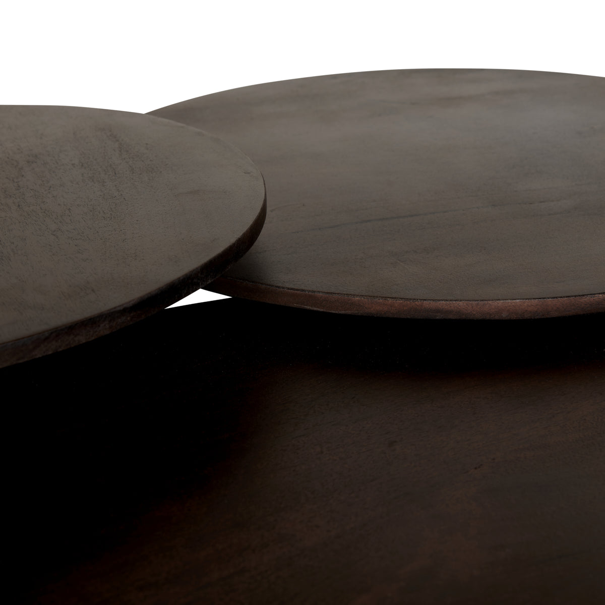 Mokka bijzettafel donkerbruin Ø 60 cm