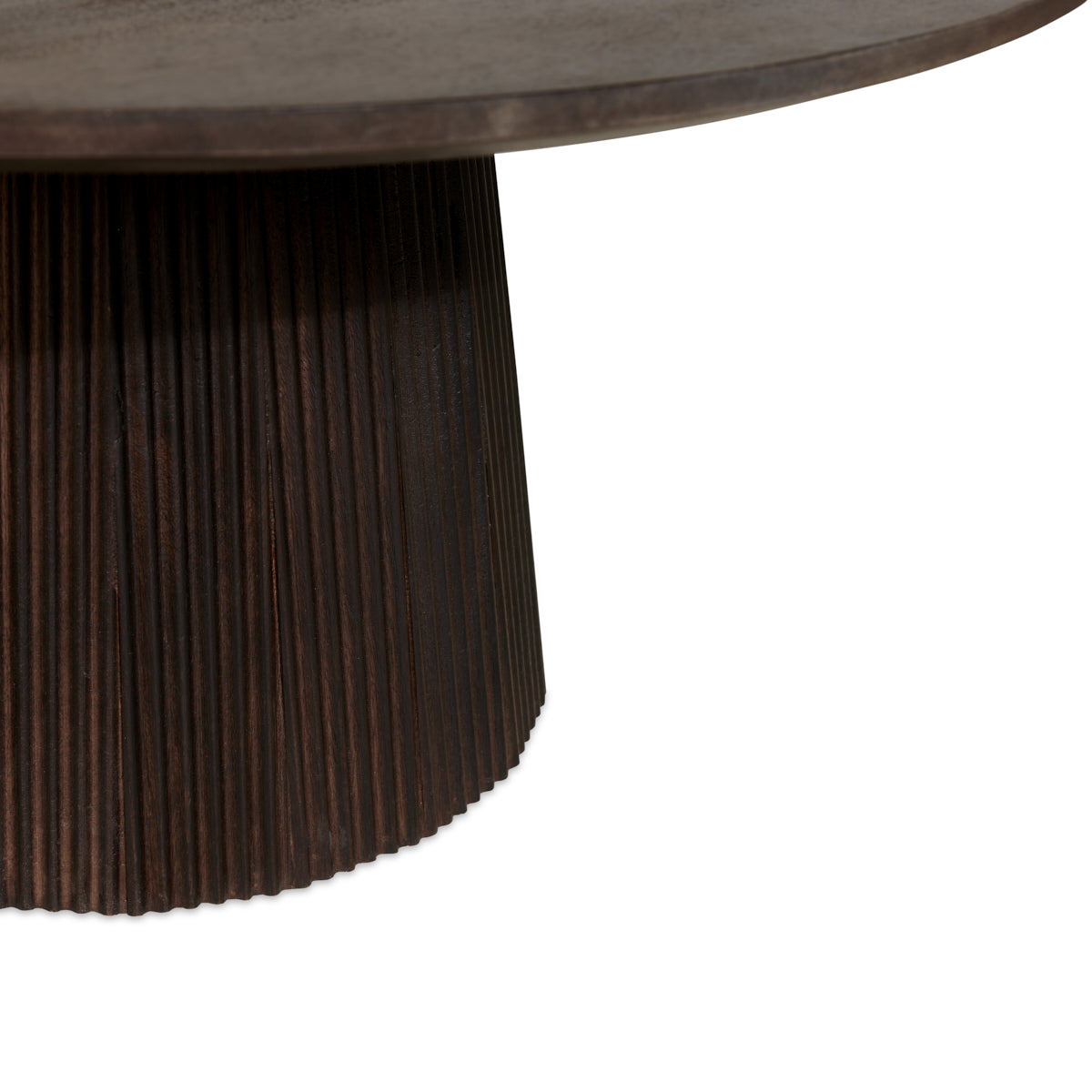 Mokka bijzettafel donkerbruin Ø 60 cm