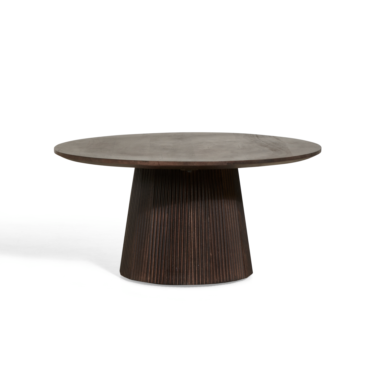 Bijzettafel Ø 80 mokka bruin