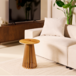 Bijzettafel Phiel - Naturel Ø40cm