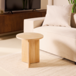 Bijzettafel Kim - Naturel Ø43