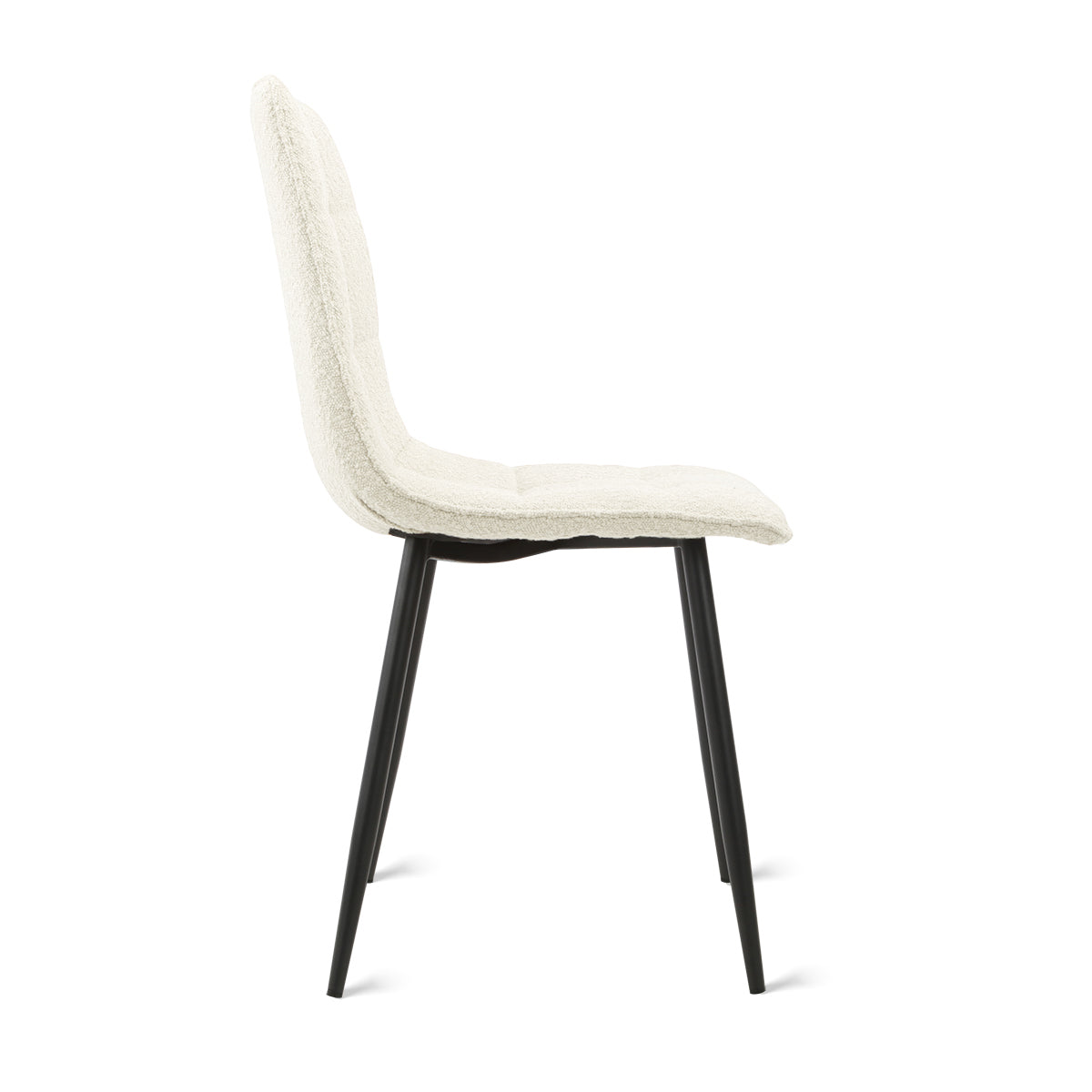 Eetkamerstoel Yerevan - Bouclé Ivoor