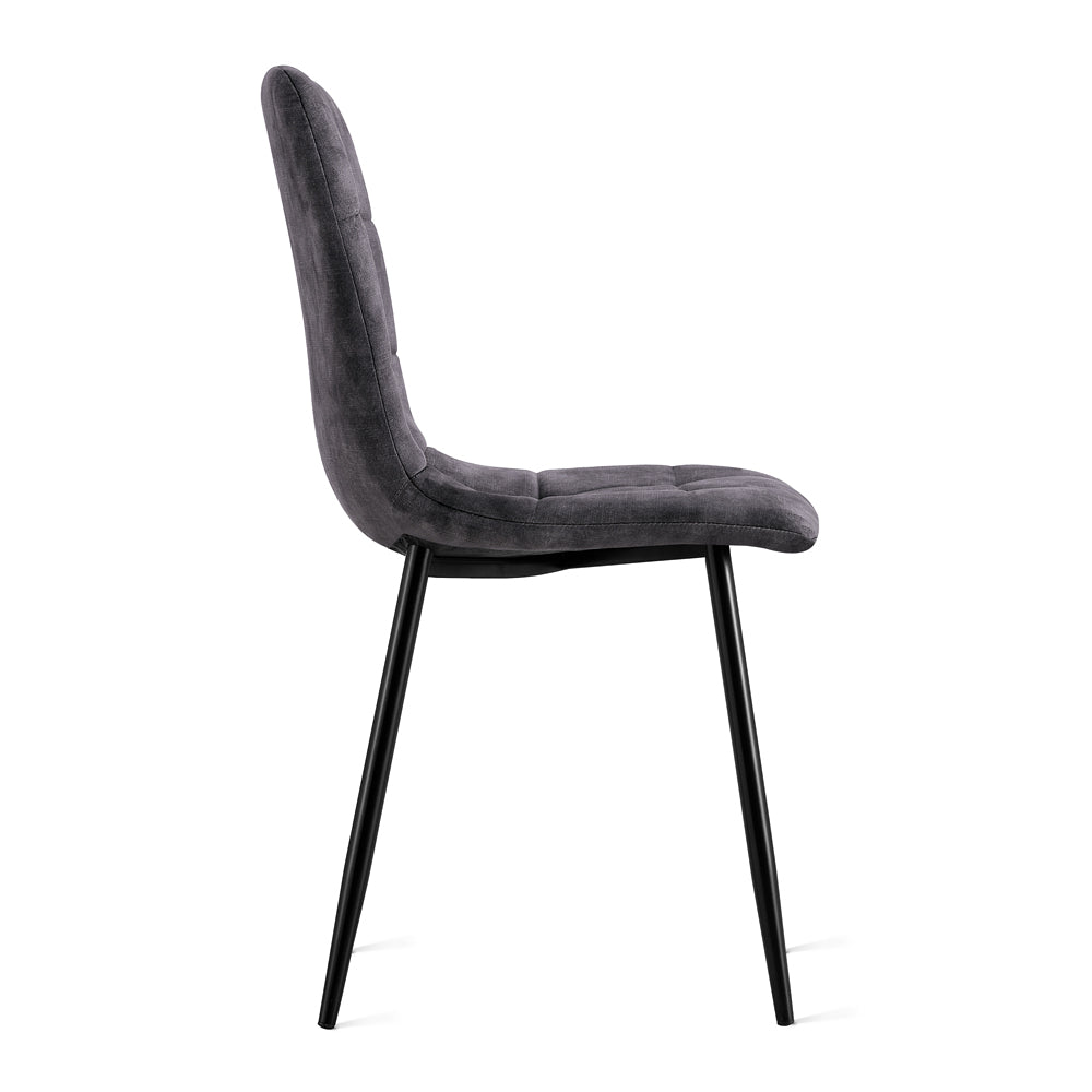 Eetkamerstoel Yerevan Velvet Antraciet