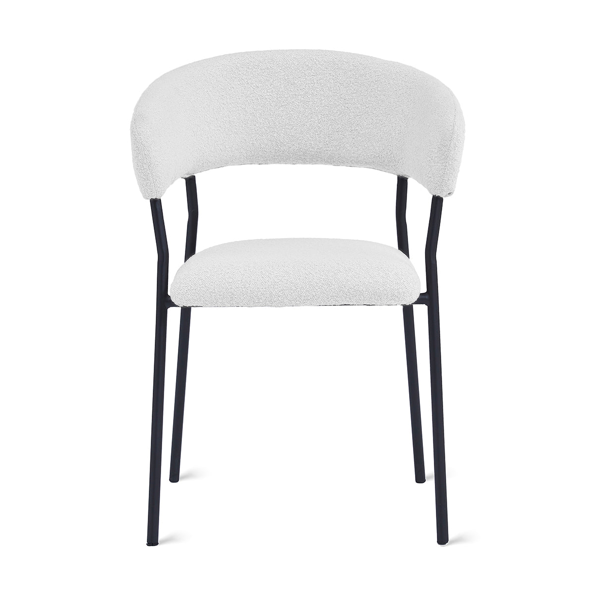 Eetkamerstoel Ava - Bouclé Ivoor