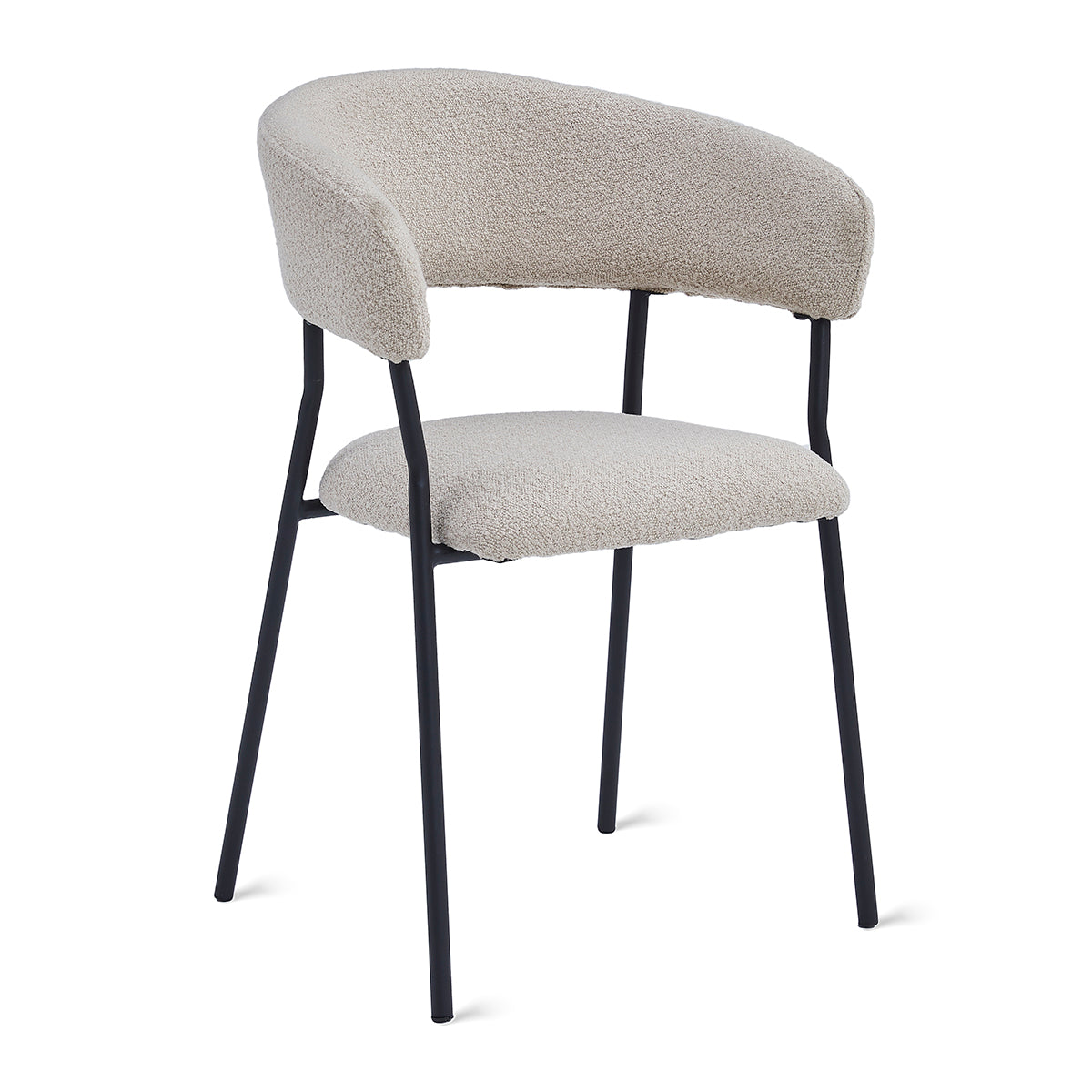 Eetkamerstoel Ava - Bouclé Taupe