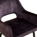 Eetkamerstoel Ray - Fluweel Antraciet