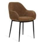 Eetkamerstoel Zara - Stof Choco