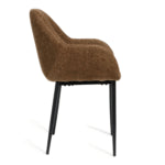 Eetkamerstoel Zara - Stof Choco