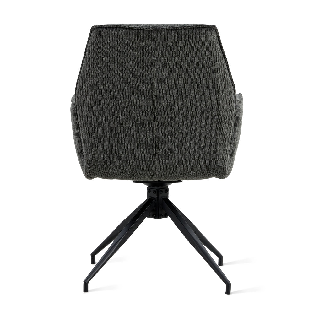 Eetkamerstoel Jill Linnen Antraciet