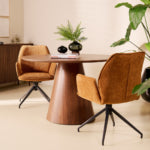 Eetkamerstoel Jill - Stof Roest