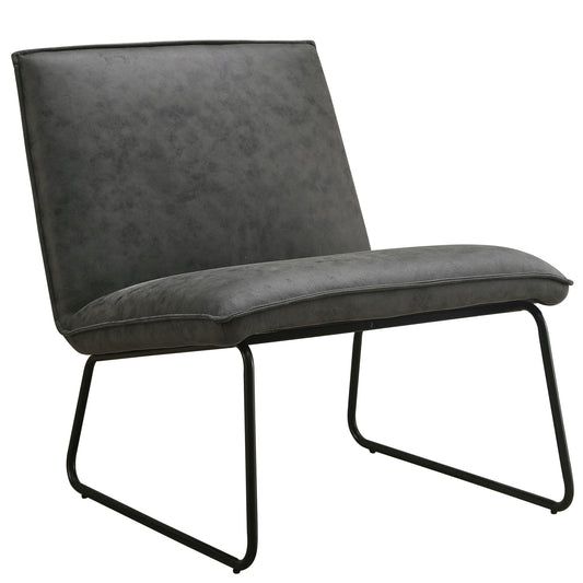 Fauteuil James - microleer antraciet