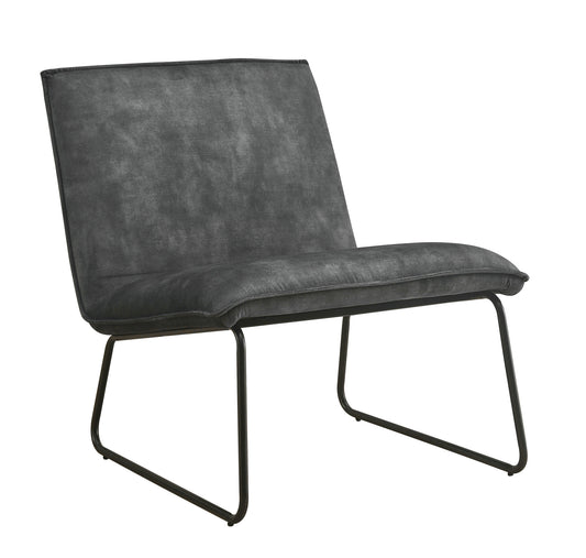 Fauteuil James - Fluweel Antraciet