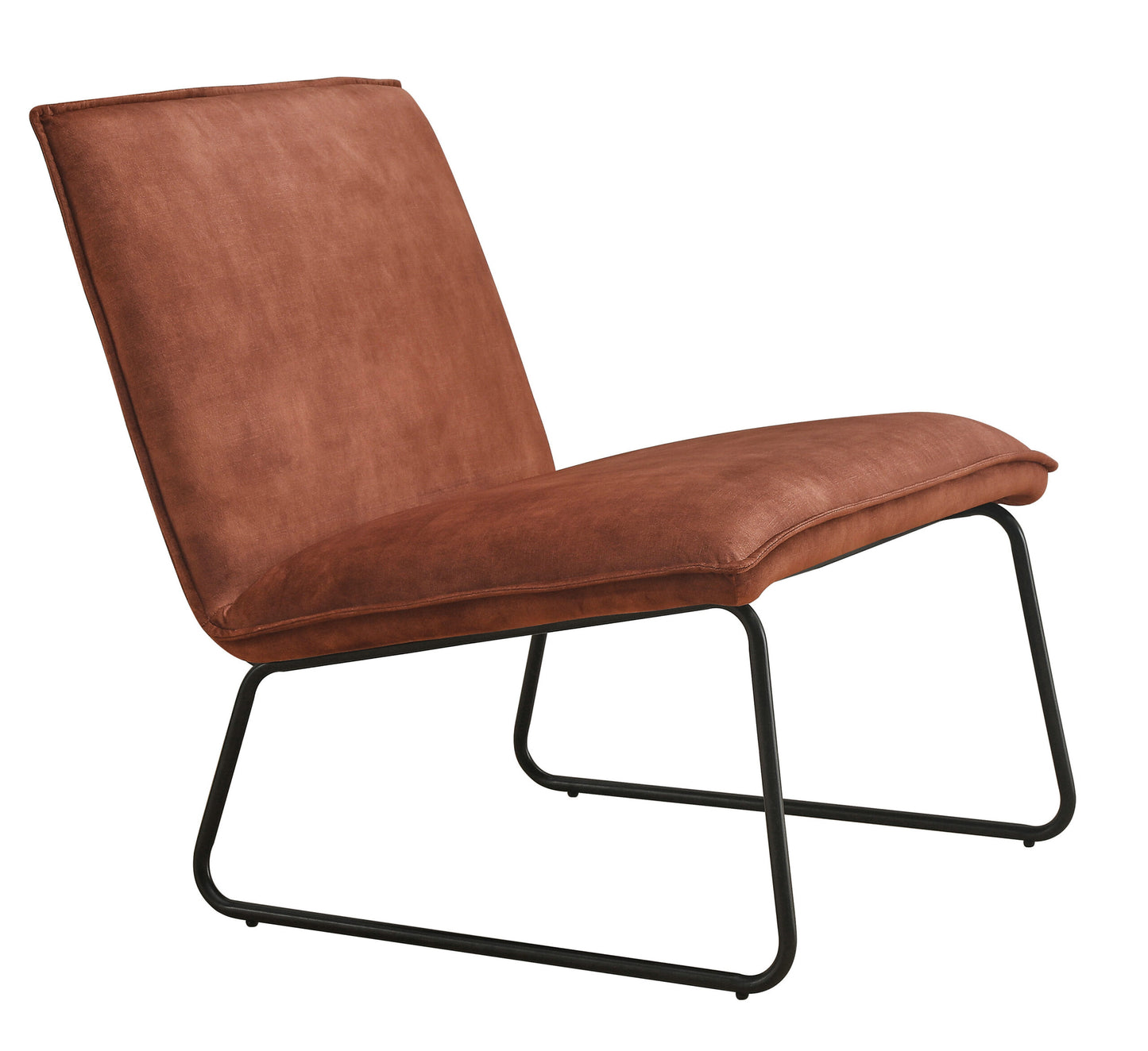 Fauteuil James - Fluweel roestkleurig