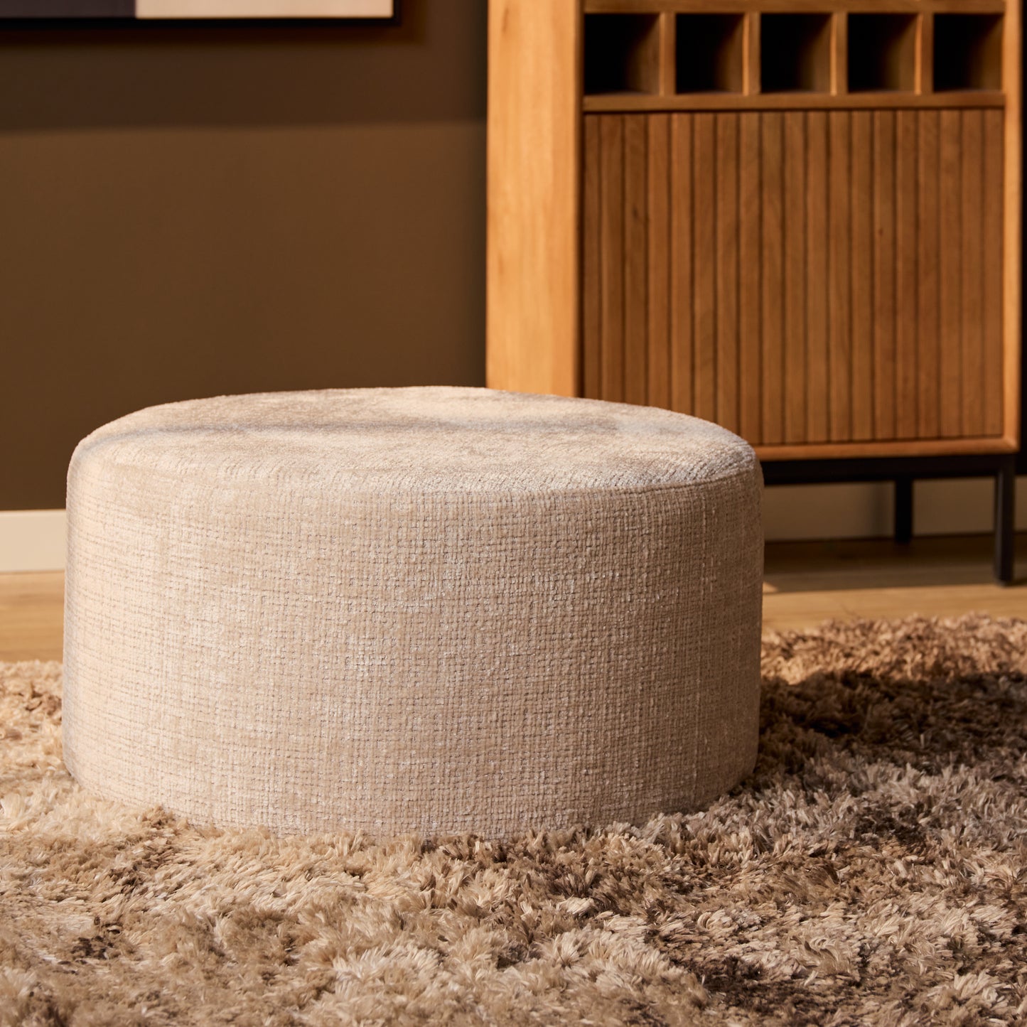My Sofa Poef | Rond | 60 cm | Cremona 02 | Beige
