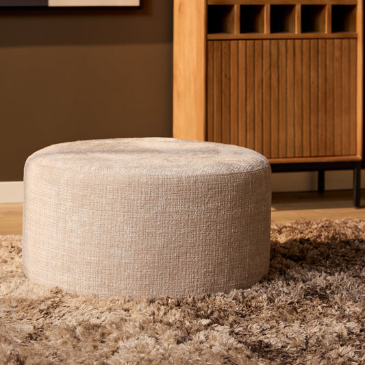 My Sofa Poef | Rond | 60 cm | Cremona 02 | Beige