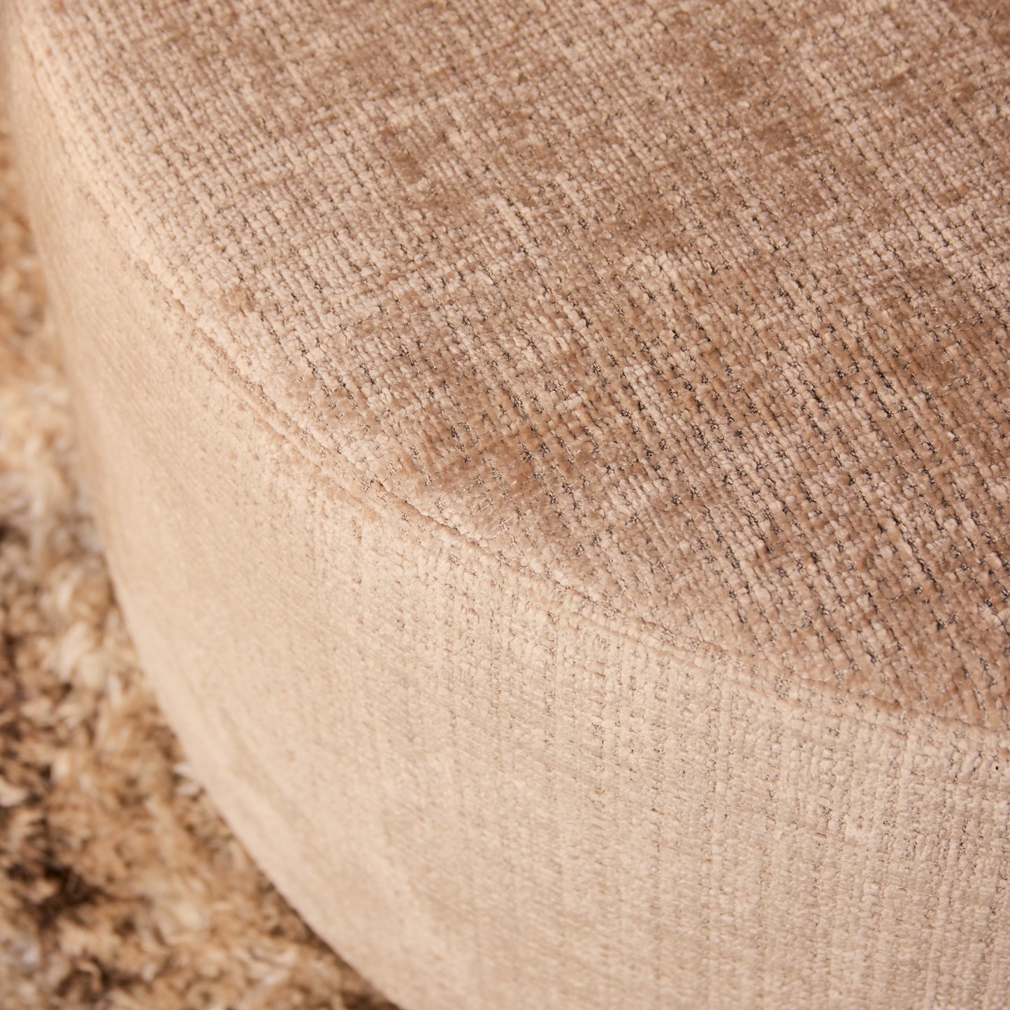 My Sofa Poef | Rond | 60 cm | Cremona 14 | Taupe