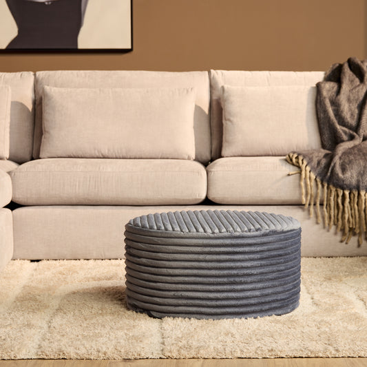My Sofa Poef | Rond | 60 cm | Tilia 85 | Antraciet