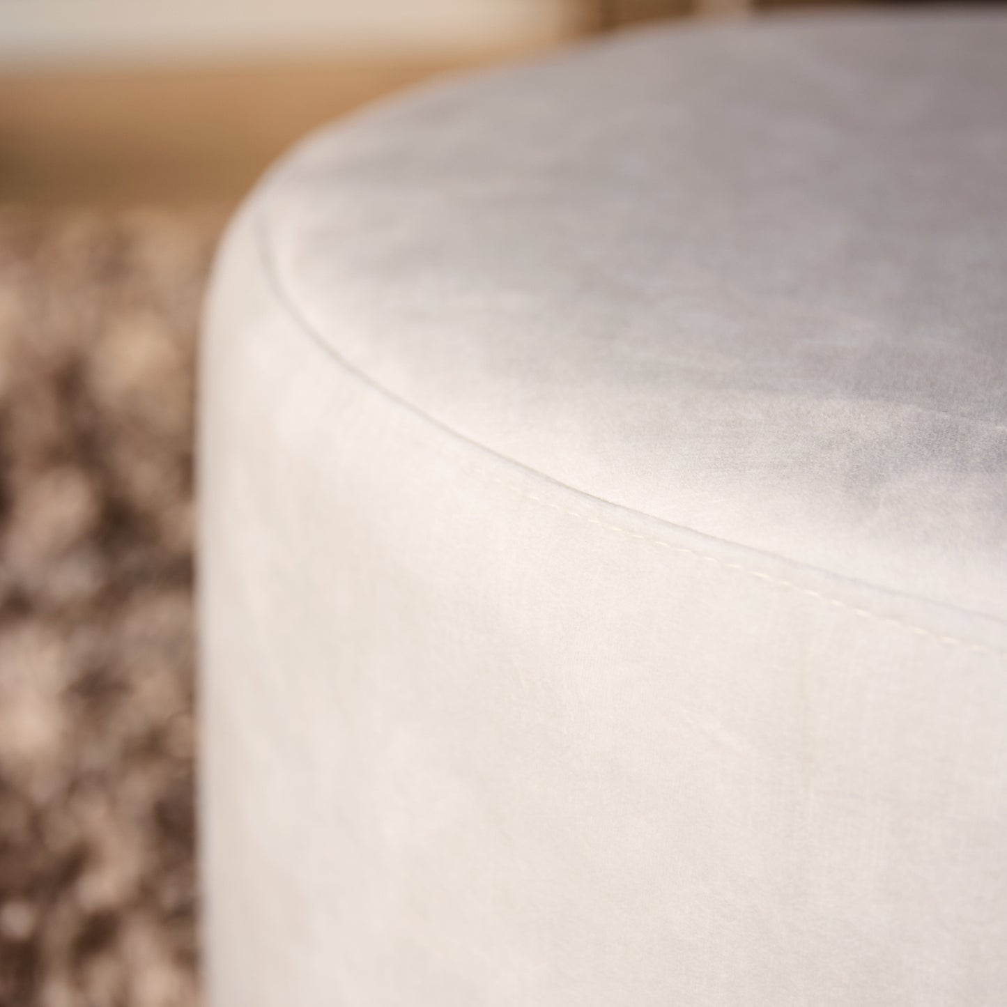 My Sofa Poef | Rond | 80 cm | Adore 102 | Crème