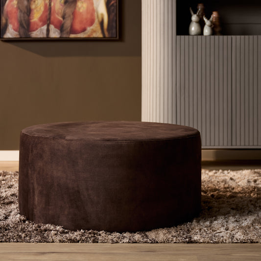 My Sofa Poef | Rond | 80 cm | Adore 108 | Bruin