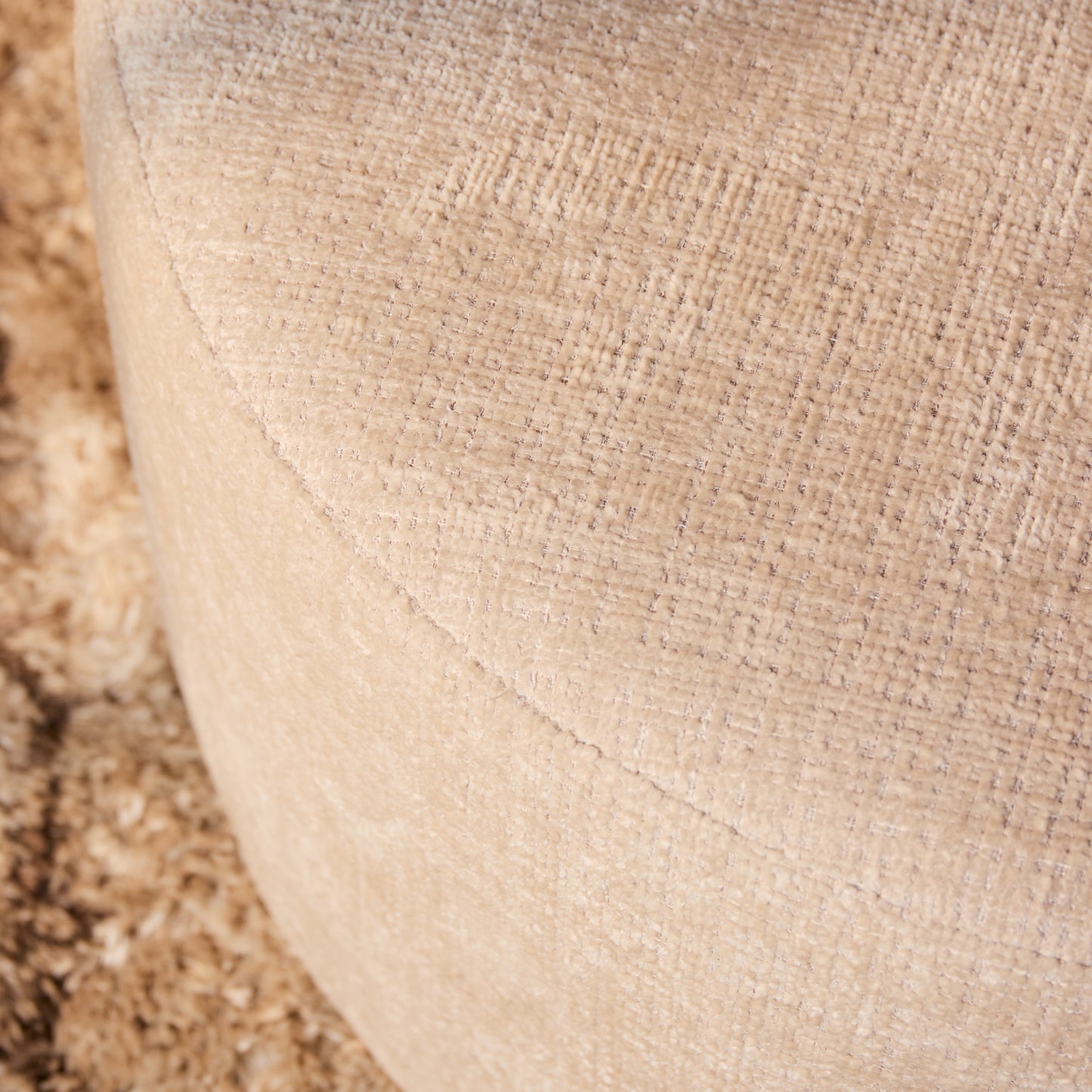 My Sofa Poef | Rond | 80 cm | Cremona 02 | Beige