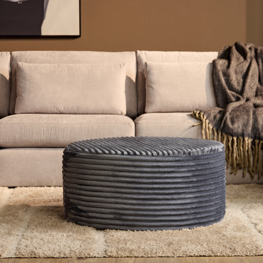 My Sofa Poef | Rond | 80 cm | Tilia 85 | Antraciet