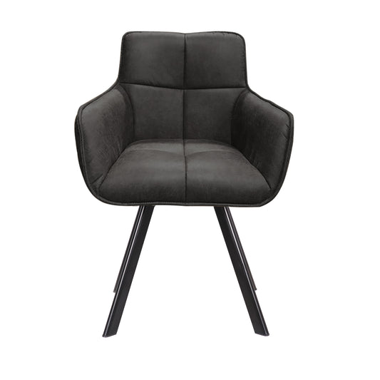 Stoel Peter Manila Donkergrijs