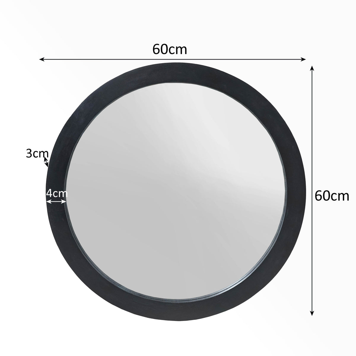 Spiegel Dide | 60 cm | Black