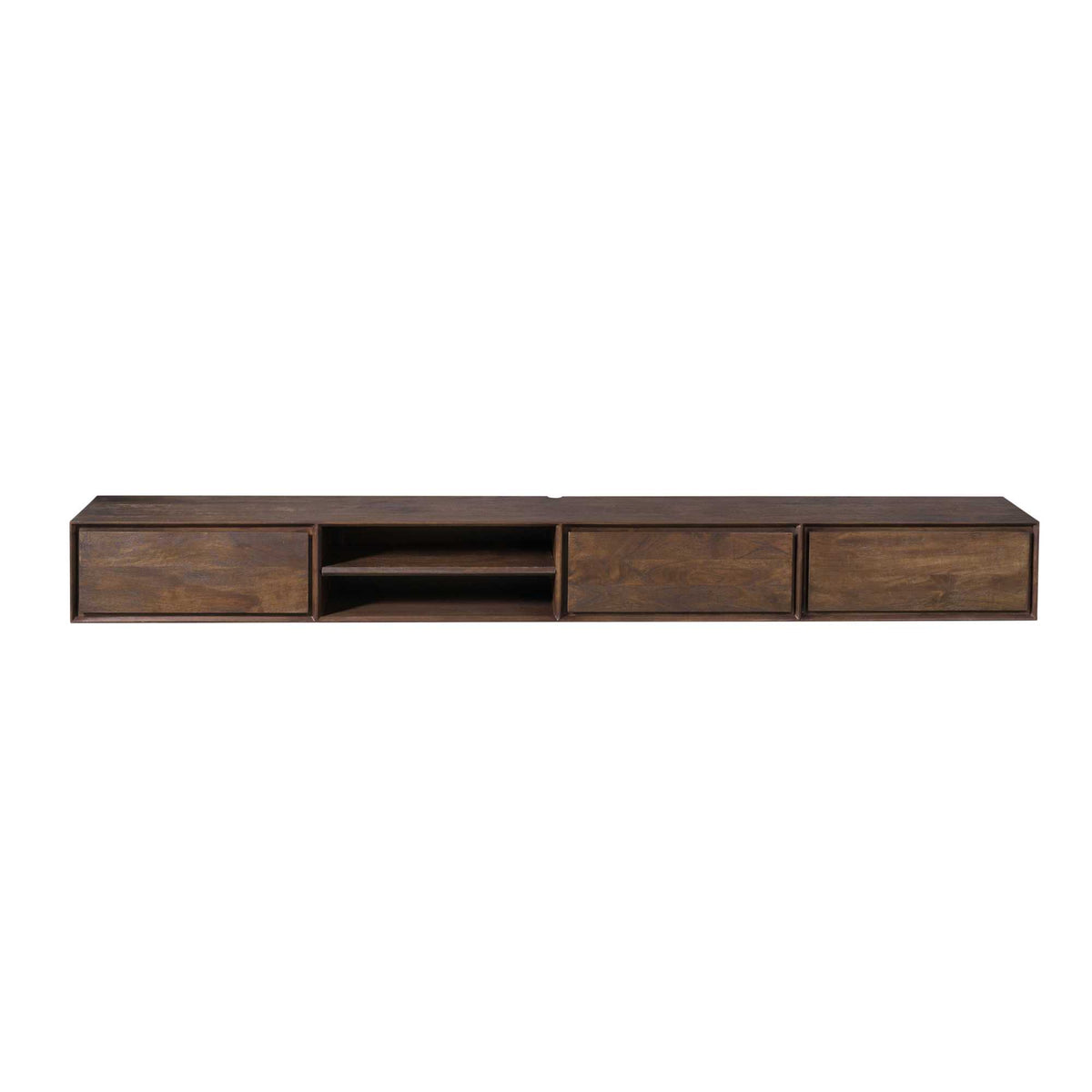 Zwevend tv-meubel Ambiance Bruin | 280 cm