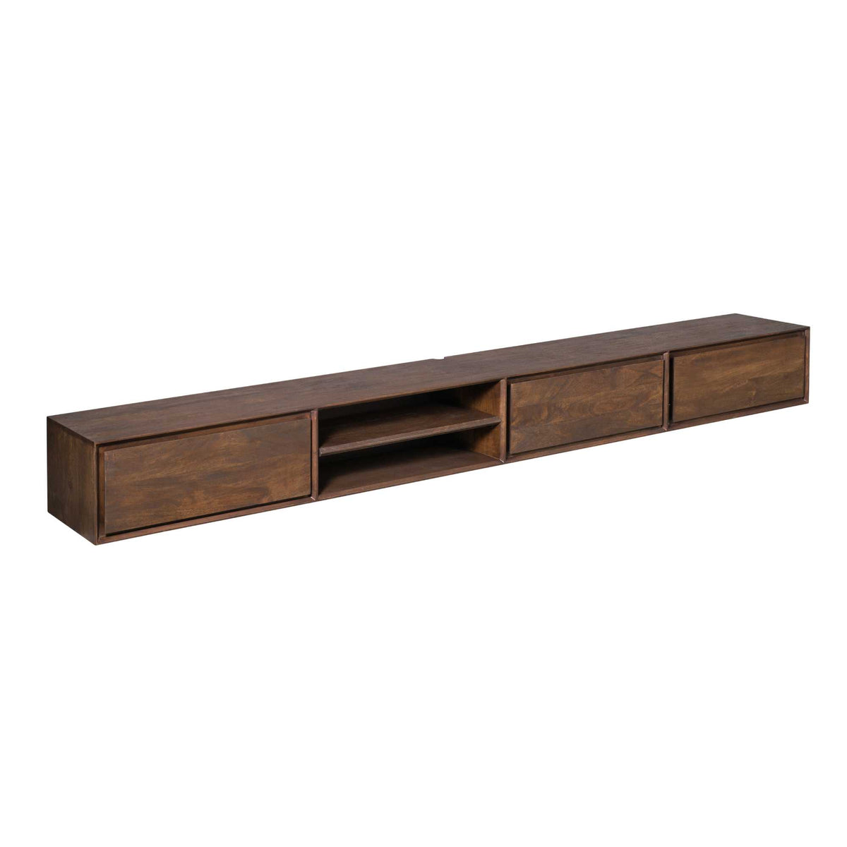 Zwevend tv-meubel Ambiance Bruin | 280 cm
