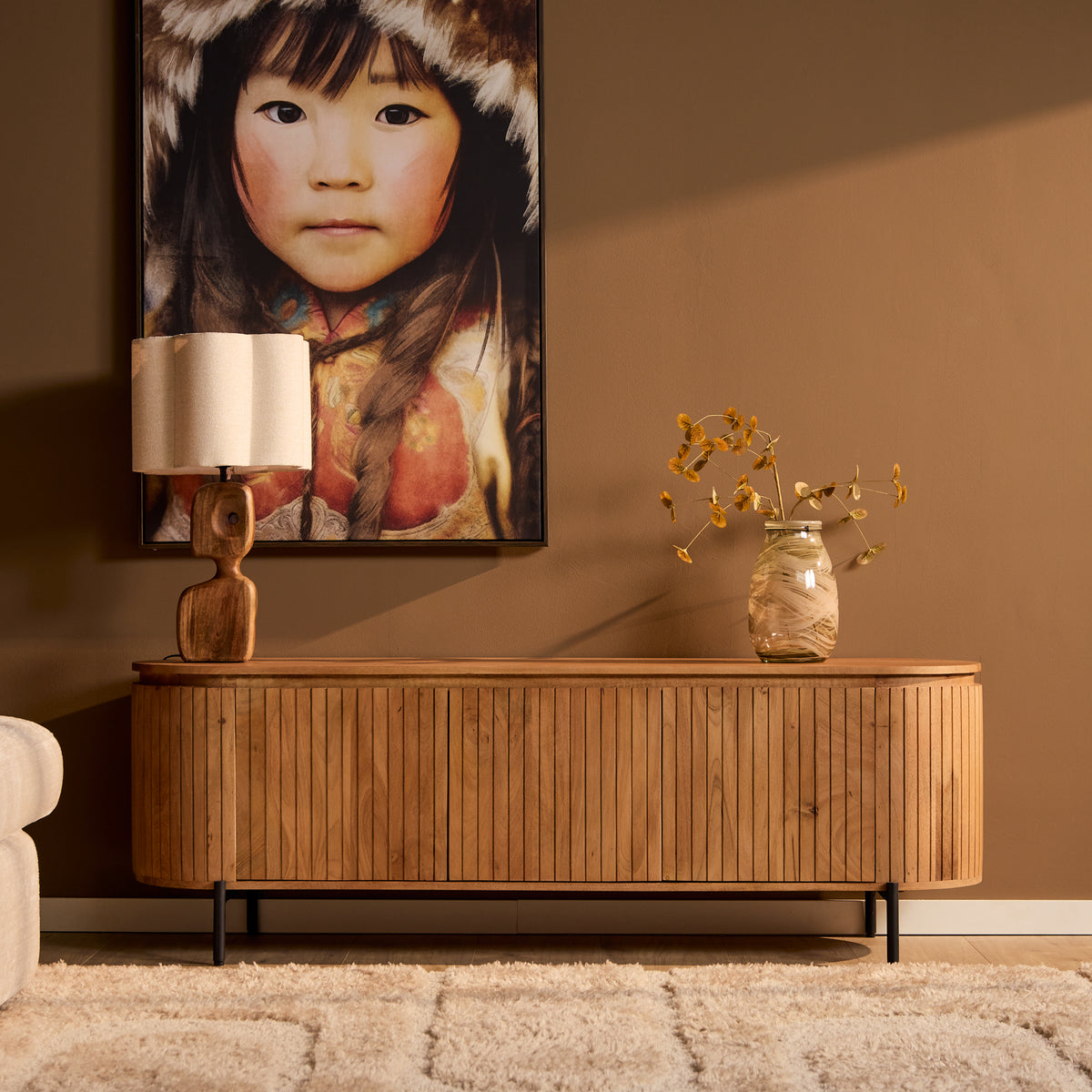Tv-meubel Solana | 165 cm | Naturel