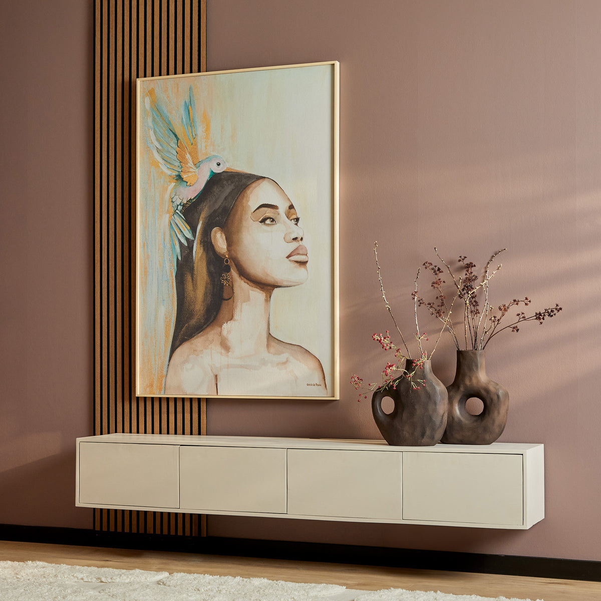 Zwevend tv-meubel Vision Zand | 200 cm