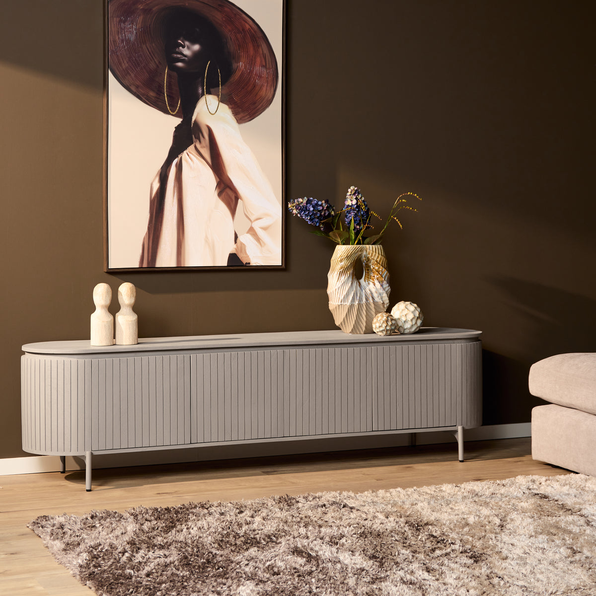 Tv-meubel Solana | 210 cm | Taupe
