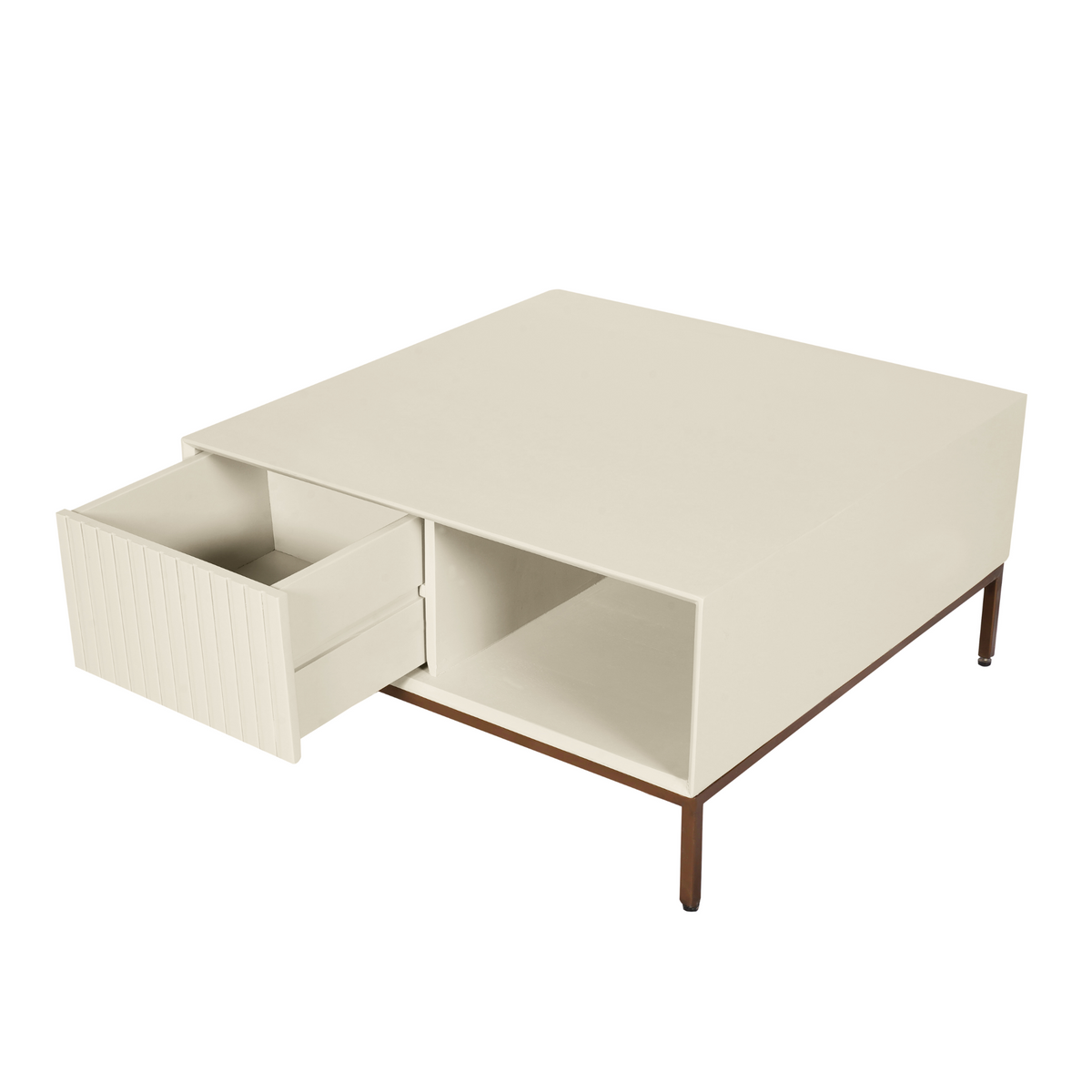 Salontafel Madison Zand | 80 cm | Vierkant
