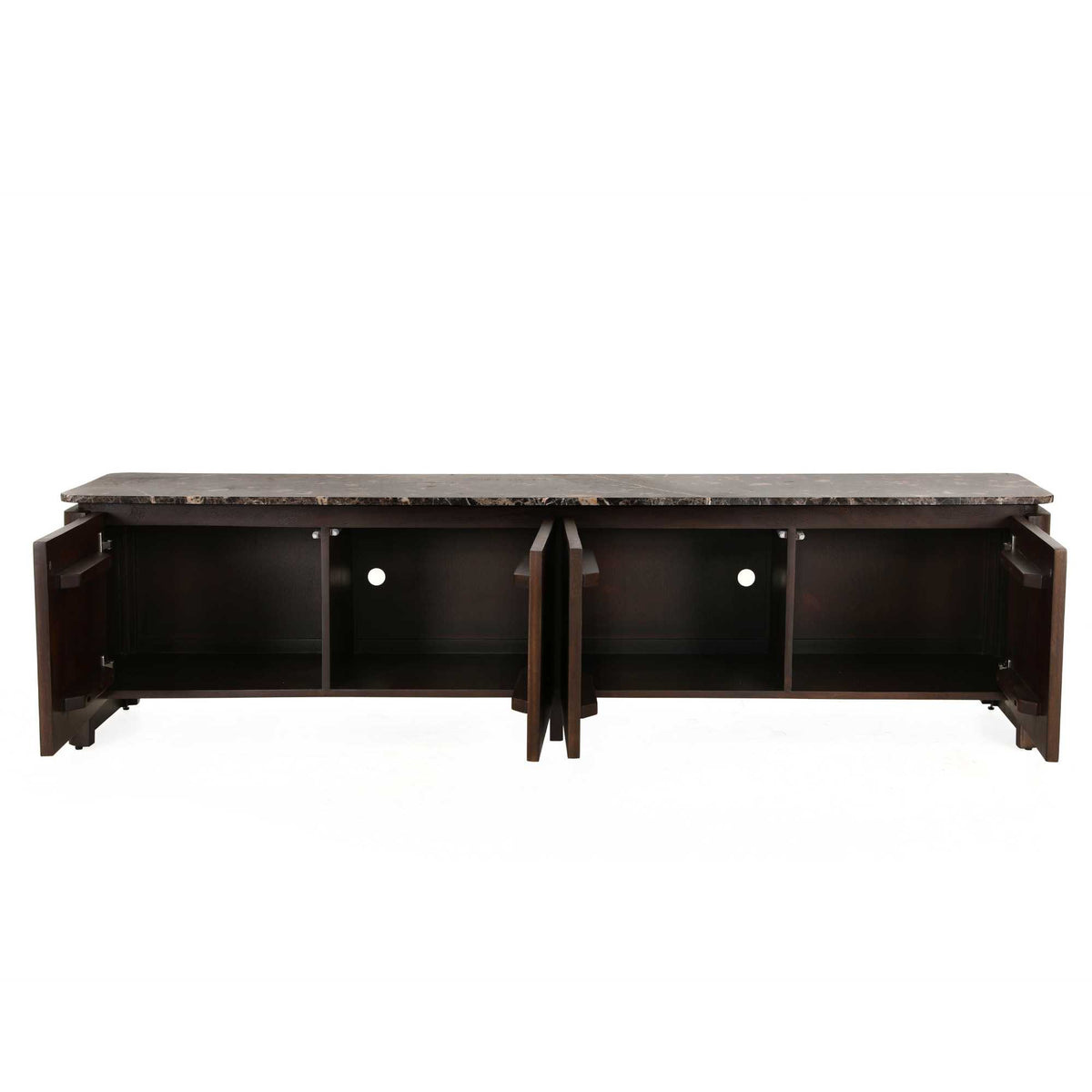 Tv-meubel Dallas bruin mangohout 210 cm