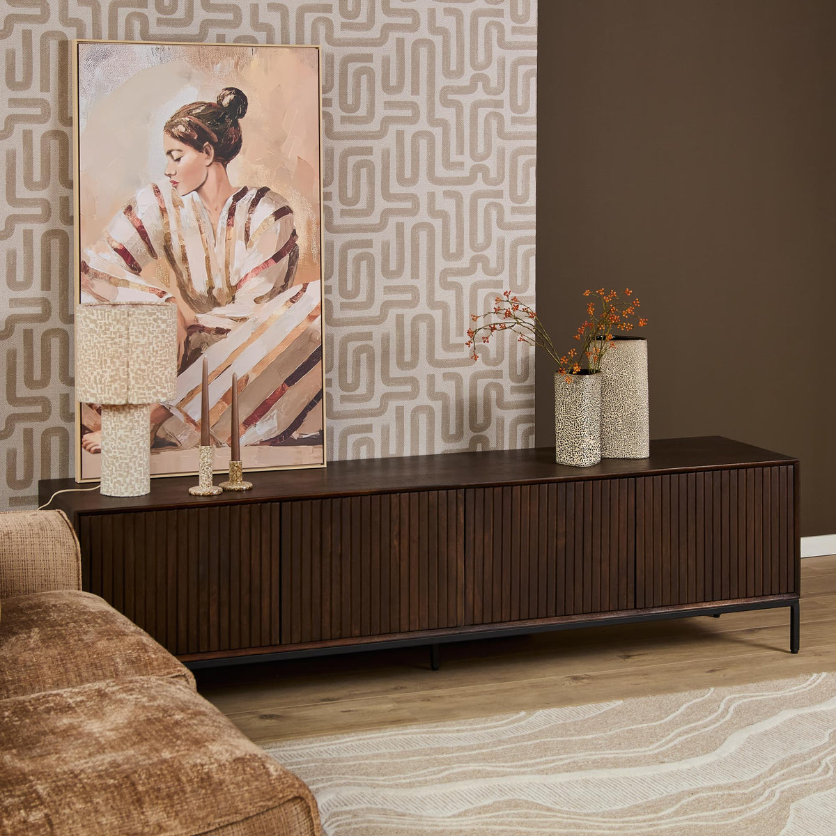 Tv-meubel Madison Brown | 210 cm