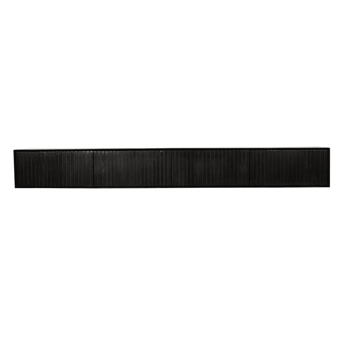 Zwevend tv-meubel Madison Zwart | 240 cm