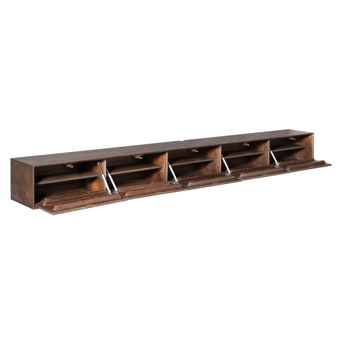 Zwevend tv-meubel Madison Bruin | 280 cm