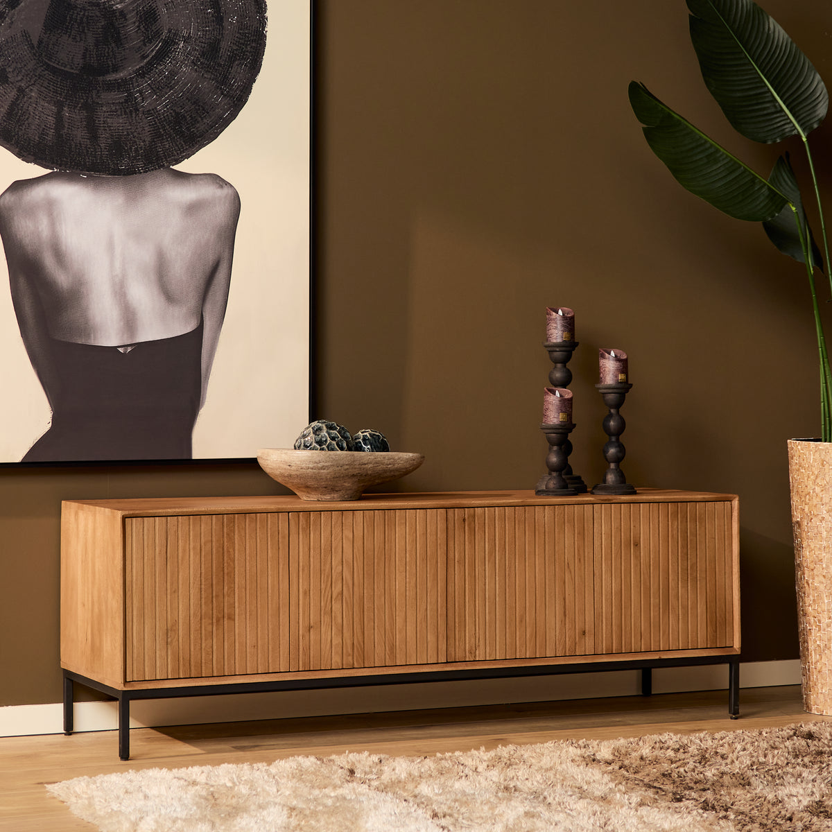 Tv-meubel Madison Naturel | 165 cm