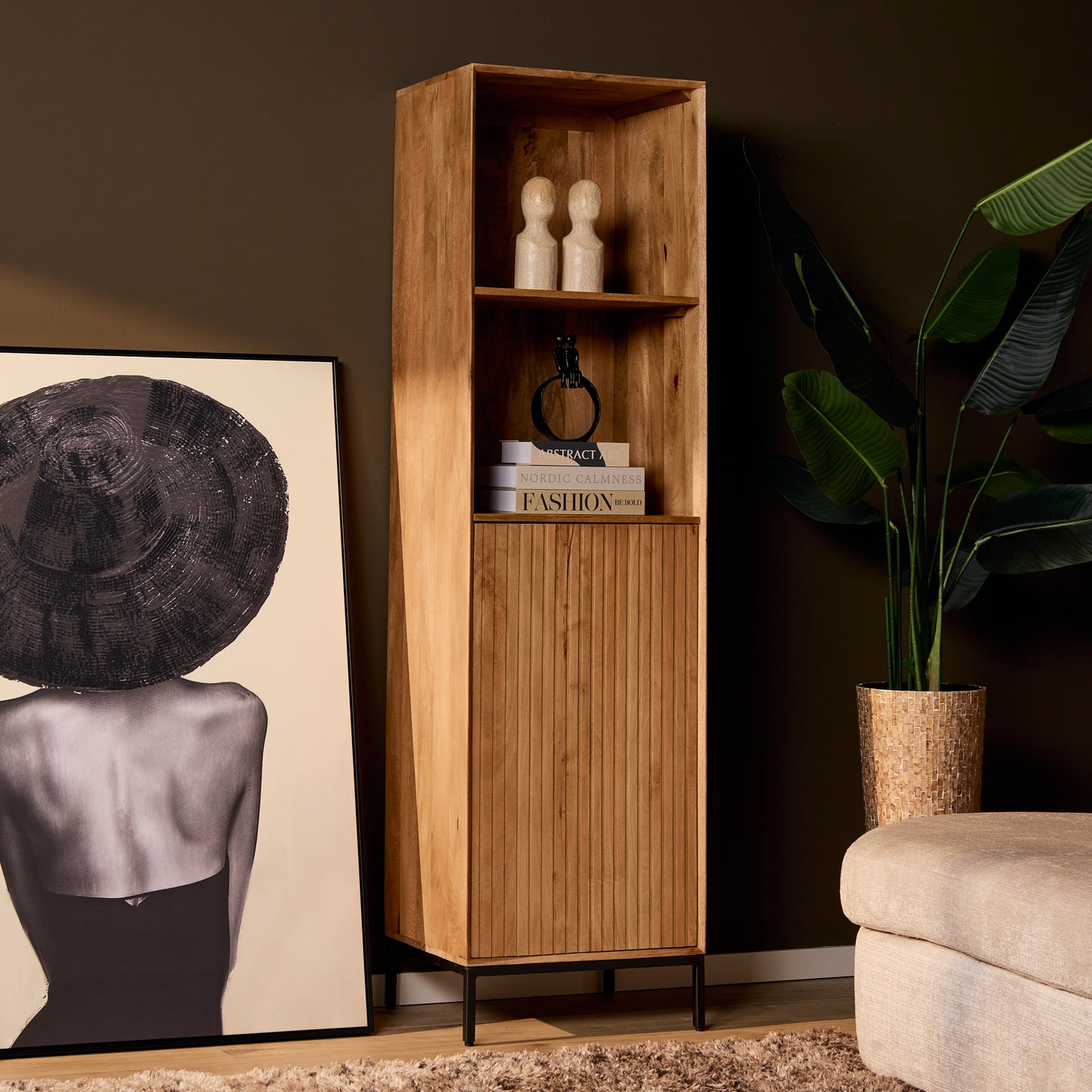 Boekenkast Madison Naturel | 55 cm