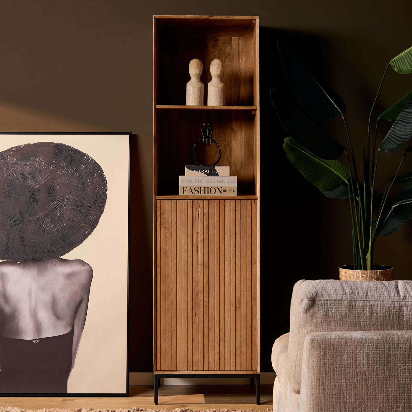 Boekenkast Madison Naturel | 55 cm