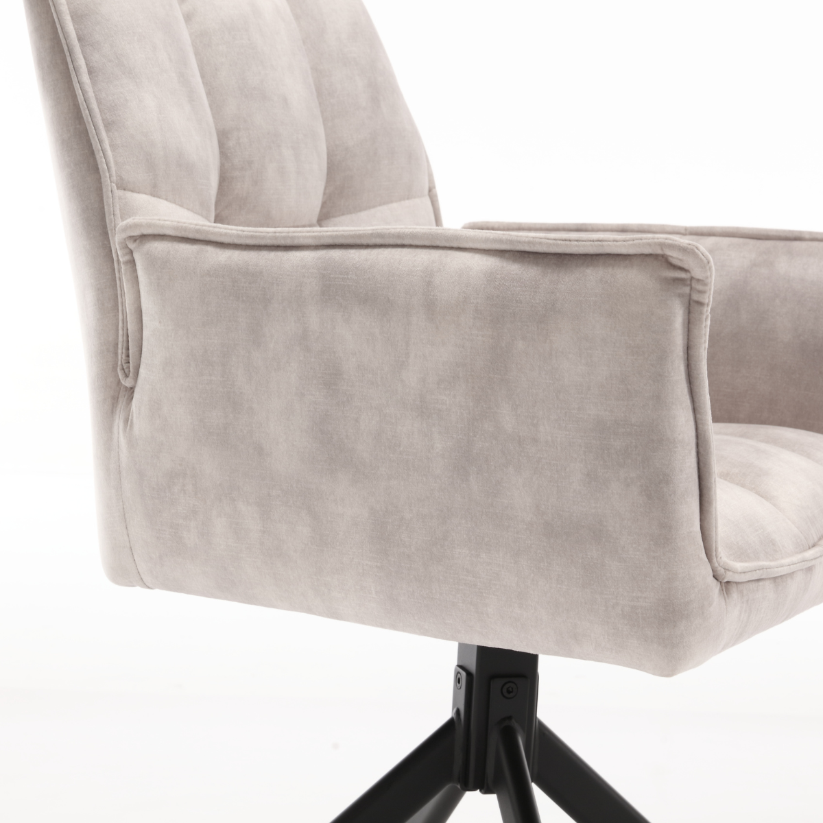 Eetkamerstoel Dani | Velvet Champagne (set van 2)