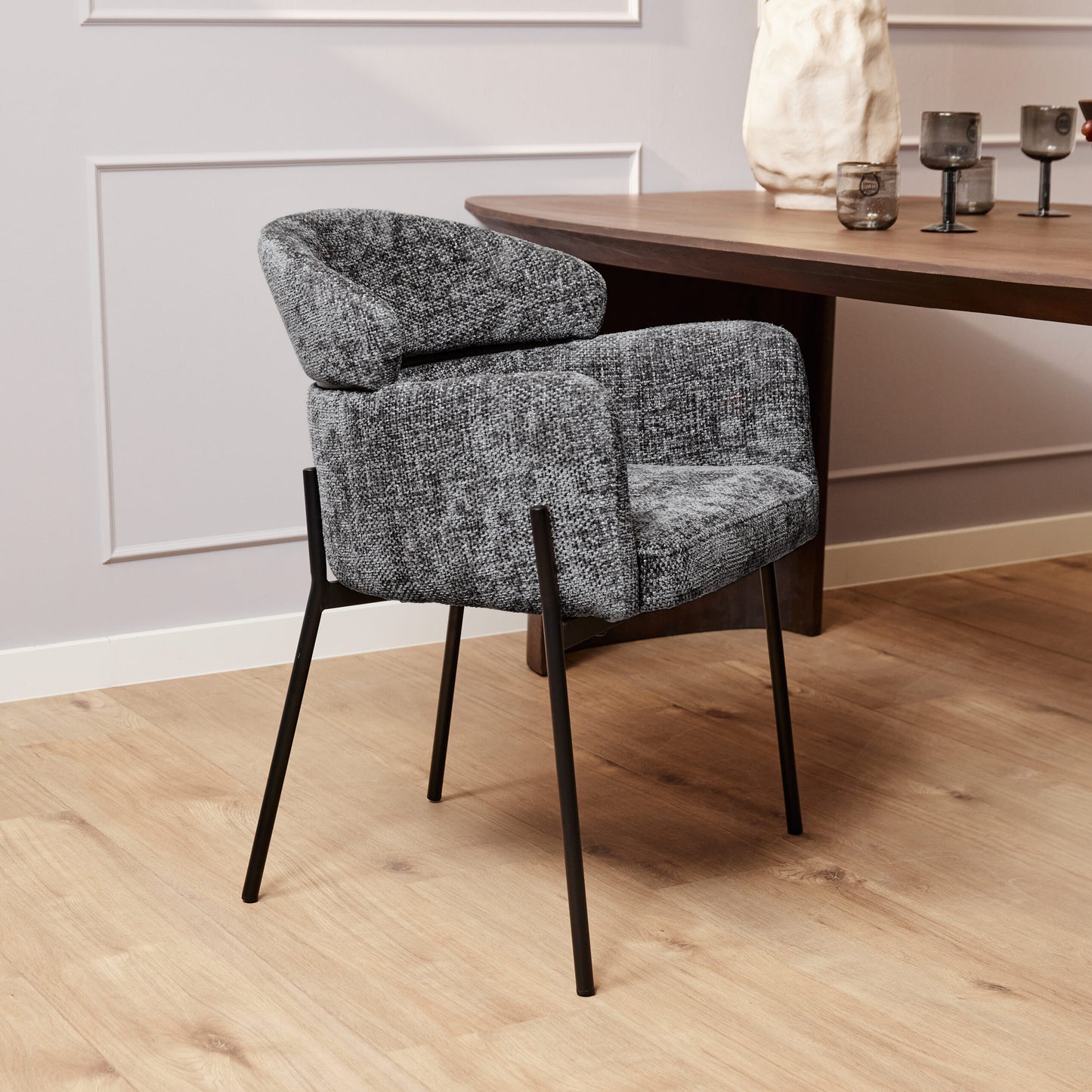 Eetkamerstoel Otis | Grijs (set van 2)