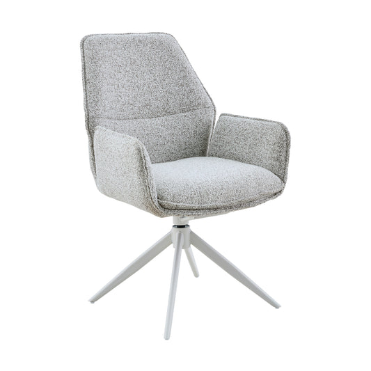 Eetkamerstoel Hera | Lichtgrijs | Met armleuning
