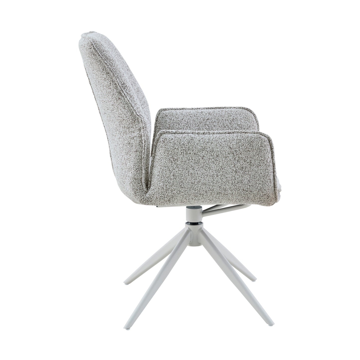 Eetkamerstoel Hera | Lichtgrijs | Met armleuning