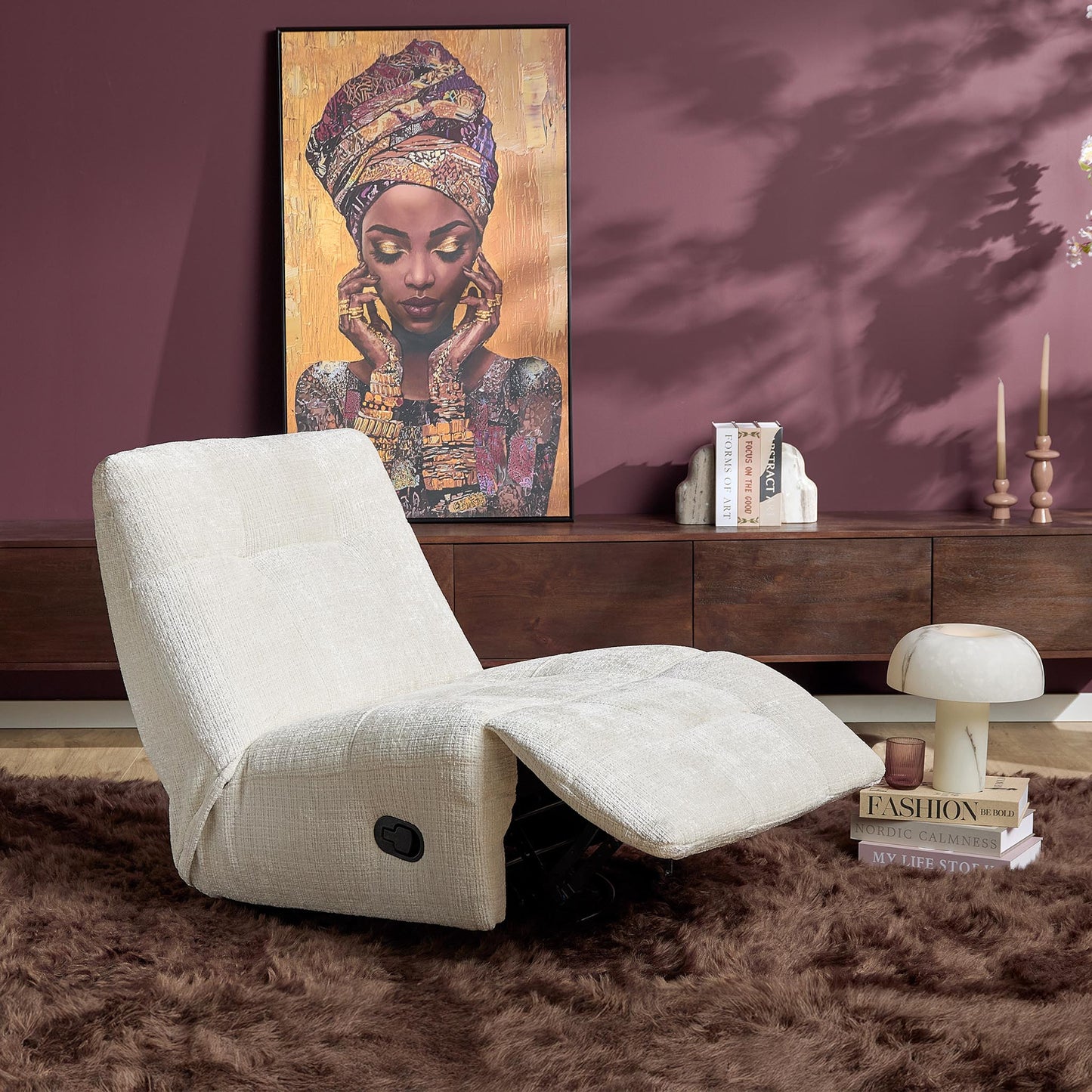 Relaxfauteuil Chill | Gebroken wit