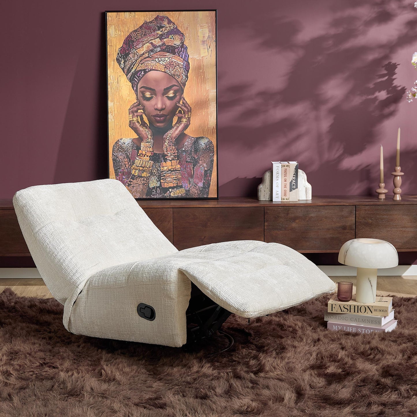 Relaxfauteuil Chill | Gebroken wit