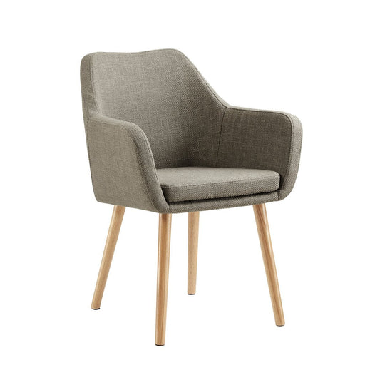 Fauteuil in bruine structuurstof