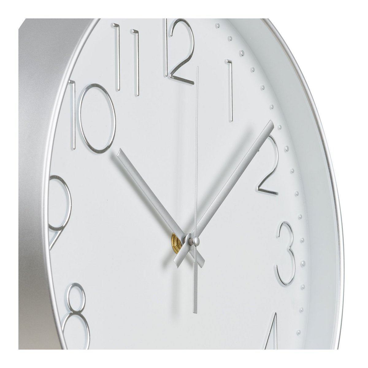 Lalibela Wandklok, zilver, stil uurwerk, ø30 cm
