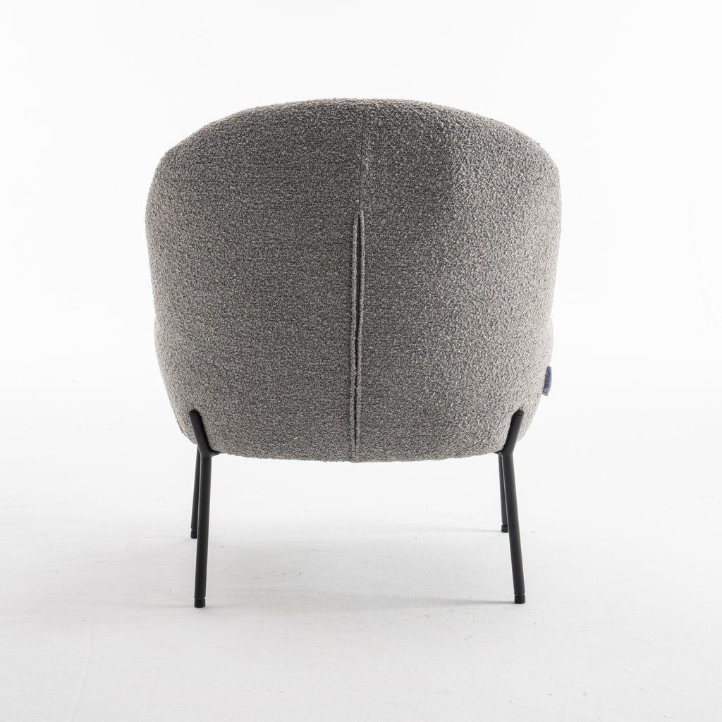 Baudin Fauteuil Stof Teddy Steel